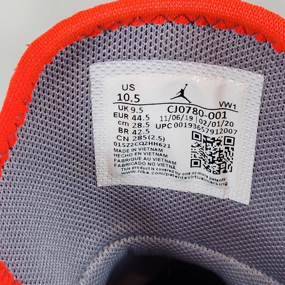 Size 10.5‎ - Jordan Westbrook One Take Black Cement in Original Box